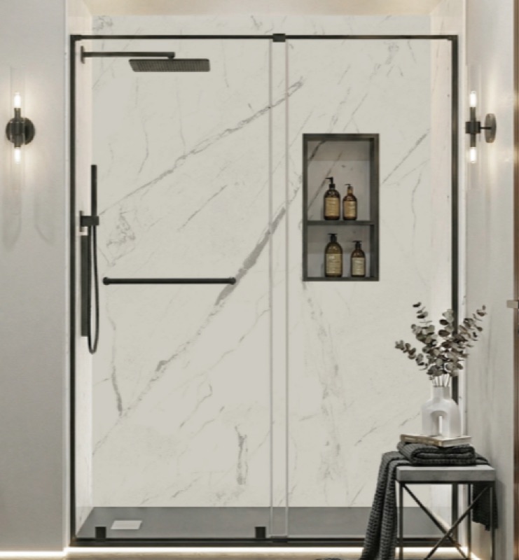 Before and after bathroom remodel